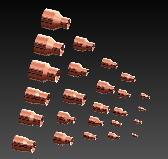 带设计表的同心异径管